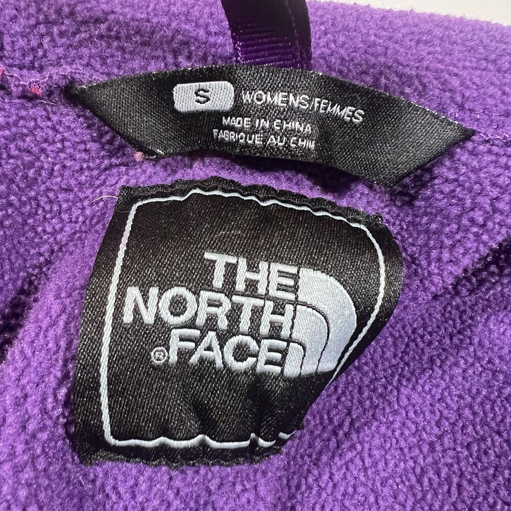 Vintage The North Face Fleece Jacket Nylon Panel Women's Small Outdoor - Picture 8 of 10